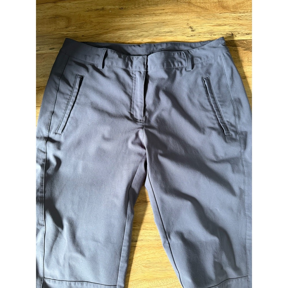 Slazenger Women's Golf Pants Size 10 Gray Tech Performance Trousers Pockets